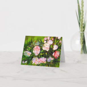 Van Gogh Still Life mit rosa Roses Einladung