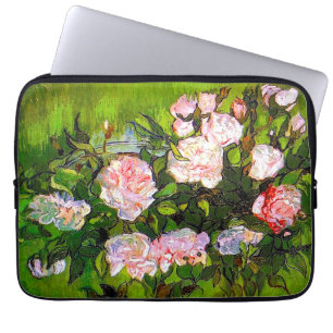 Van Gogh Still Life mit rosa Roses Laptopschutzhülle