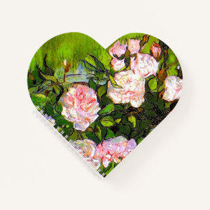 Van Gogh Still Life mit rosa Roses Notizbuch