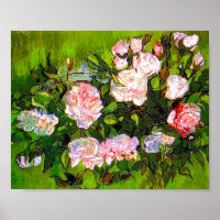 Van Gogh Still Life mit rosa Roses