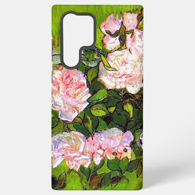 Van Gogh Still Life mit rosa Roses Samsung Galaxy Hülle (Rückseite)