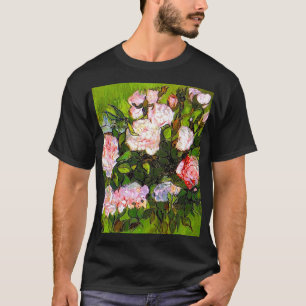 Van Gogh Still Life mit rosa Roses T-Shirt