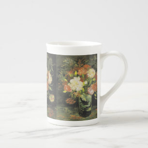 Van Gogh Still Life mit Wiese-Blume und Rose Prozellantasse