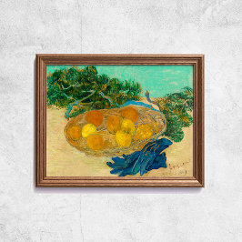 Van Gogh Still Life Oranges Lemons Old Art Poster