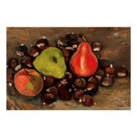 Van Gogh - Stillleben mit Früchten und Kastanien