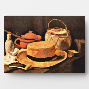 Van Gogh - Stillleben mit Gelbhut Fotoplatte