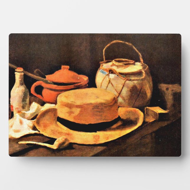 Van Gogh - Stillleben mit Gelbhut Fotoplatte (Vorderseite)