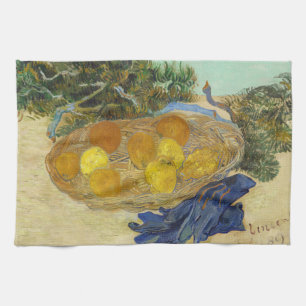 Van Gogh Stillleben mit Orangen, Zitronen und blau Geschirrtuch