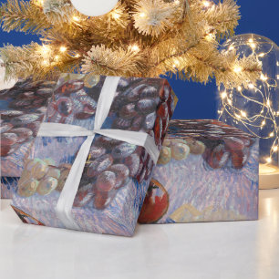 Van Gogh Stillleben mit Trauben und Äpfeln Kunstpr Geschenkpapier