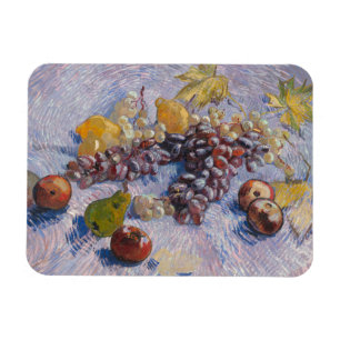 Van Gogh Stillleben mit Trauben und Äpfeln Kunstpr Magnet