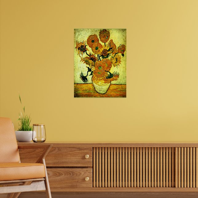 Van Gogh - Stillleben Vase mit 14 Sonnenblumen Pos Poster (Wohnzimmer 2)