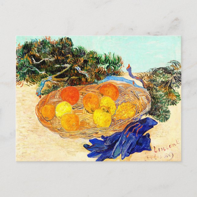 Van Gogh - Stillleben von Orangen und Zitronen Postkarte (Vorderseite)