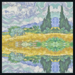 Van Gogh Stoff<br><div class="desc">"Van gogh ", "Van go", "vincent Van gogh", "Weizenfeld mit Zypressen", "Van Gogh Weizenfeld-Zypressen", "Fine Art", Vangogh, Malerei, Meister, Fashionista</div>