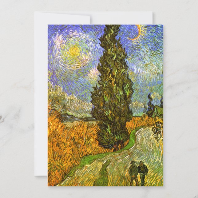 Van Gogh: Straße mit Cypress und Star (Vorderseite)
