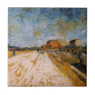 Van Gogh Straße neben den Pariser Stadtmauern Fliese