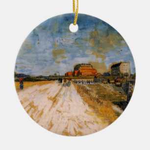 Van Gogh Straße neben den Pariser Stadtmauern Keramikornament