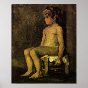 Van Gogh; Studie eines kleinen Mädchens, sitzend,  Poster
