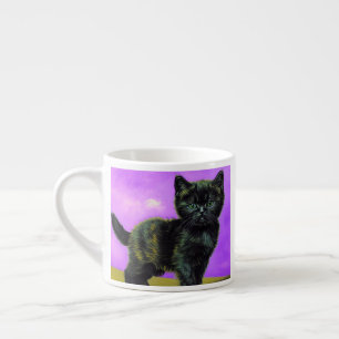 Van Gogh Style Cat Espressotasse