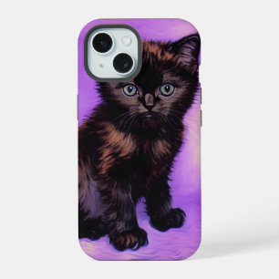 Van Gogh Style Chat pourpre