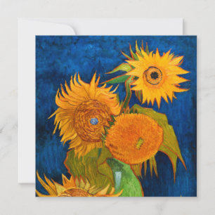 Van Gogh Sunflowers Einladung