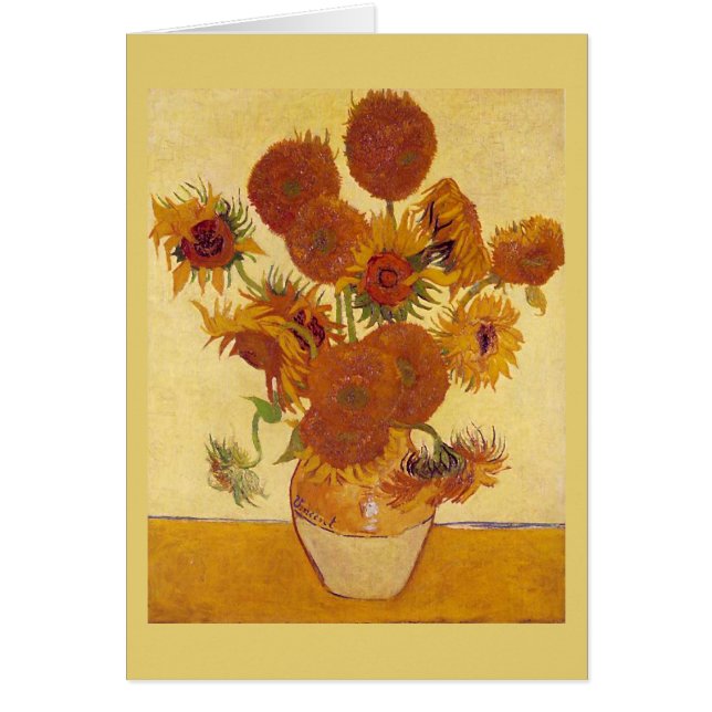 Van Gogh Sunflowers (F454) Vintag Fine Art (Vorne)