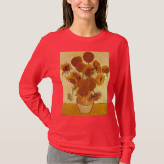 Van Gogh Sunflowers (F454) Vintag Fine Art T-Shirt