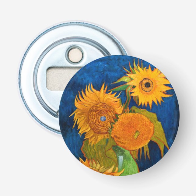 Van Gogh Sunflowers Flaschenöffner (Vorderseite)