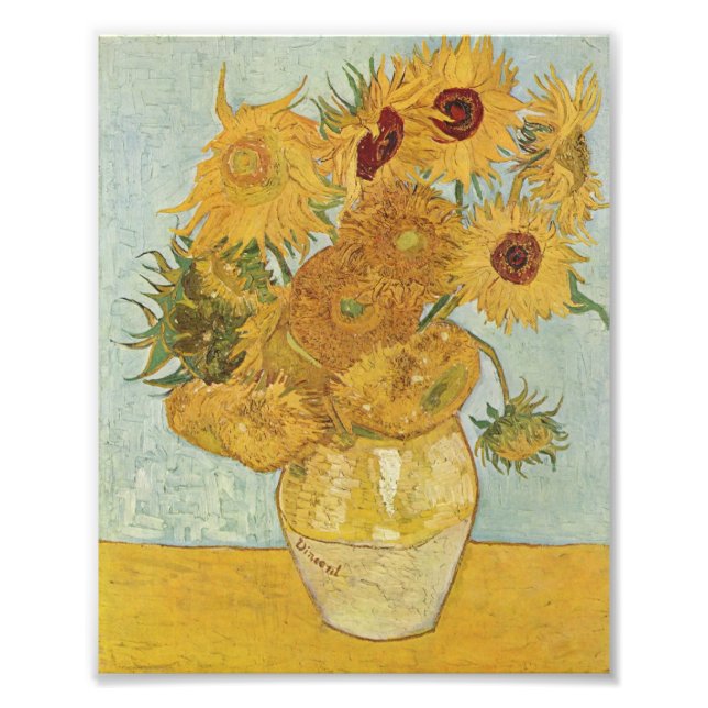 Van Gogh Sunflowers Fotodruck (Vorne)