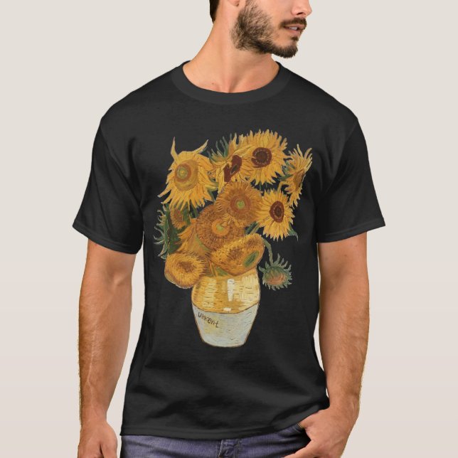 Van Gogh sunflowers friends T-Shirt (Vorderseite)