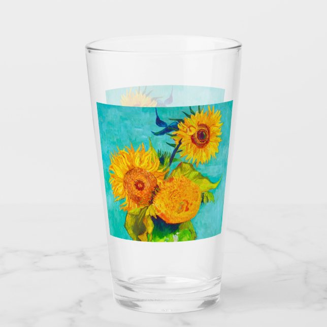 Van Gogh Sunflowers  Glas (Vorderseite)