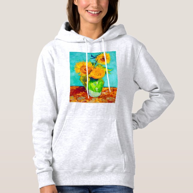 Van Gogh Sunflowers  Hoodie (Vorderseite)
