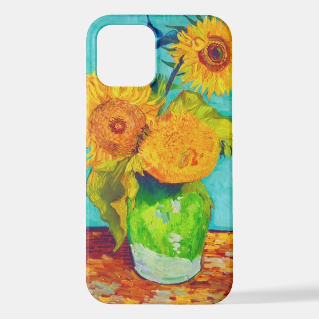Van Gogh Sunflowers iPhone 12 Hülle (Rückseite)