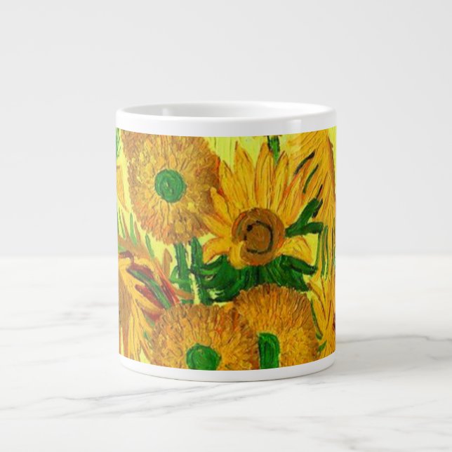 Van Gogh Sunflowers Jumbo-Tasse (Vorderseite)