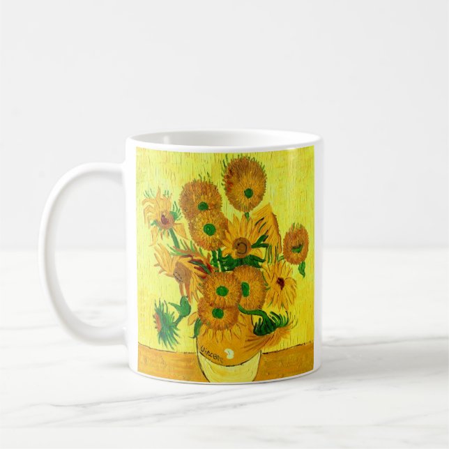 Van Gogh Sunflowers Kaffeetasse (Links)