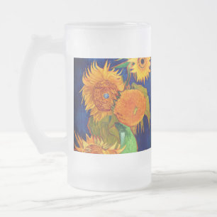 Van Gogh Sunflowers Mattglas Bierglas