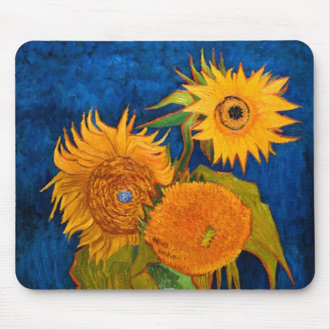 Van Gogh Sunflowers Mousepad (Vorne)