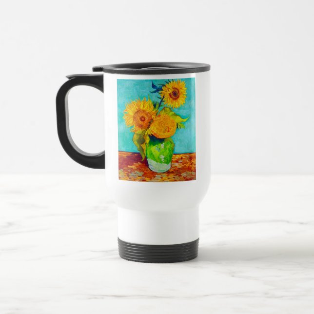 Van Gogh Sunflowers Reisebecher (Links)
