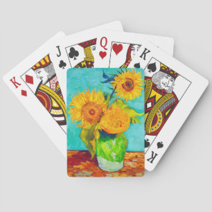 Van Gogh Sunflowers  Spielkarten
