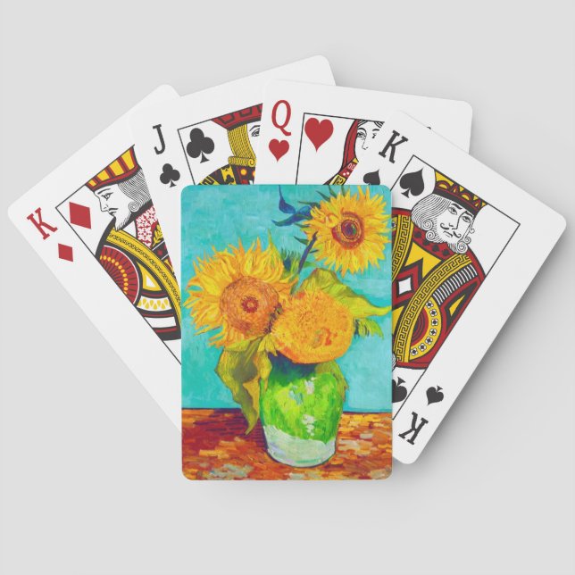 Van Gogh Sunflowers  Spielkarten (Rückseite)