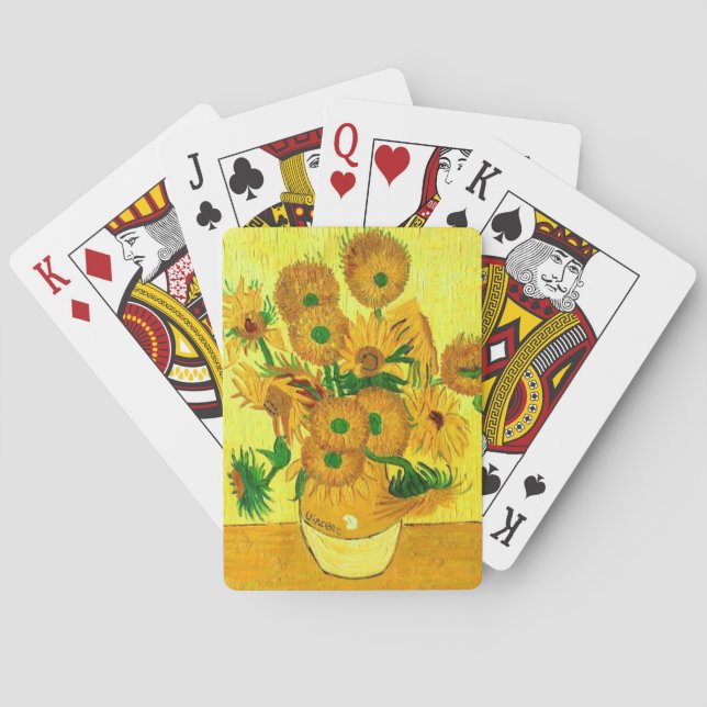 Van Gogh Sunflowers Spielkarten (Rückseite)