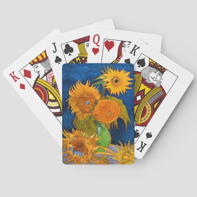 Van Gogh Sunflowers Spielkarten (Rückseite)