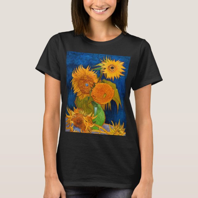 Van Gogh Sunflowers T-Shirt (Vorderseite)