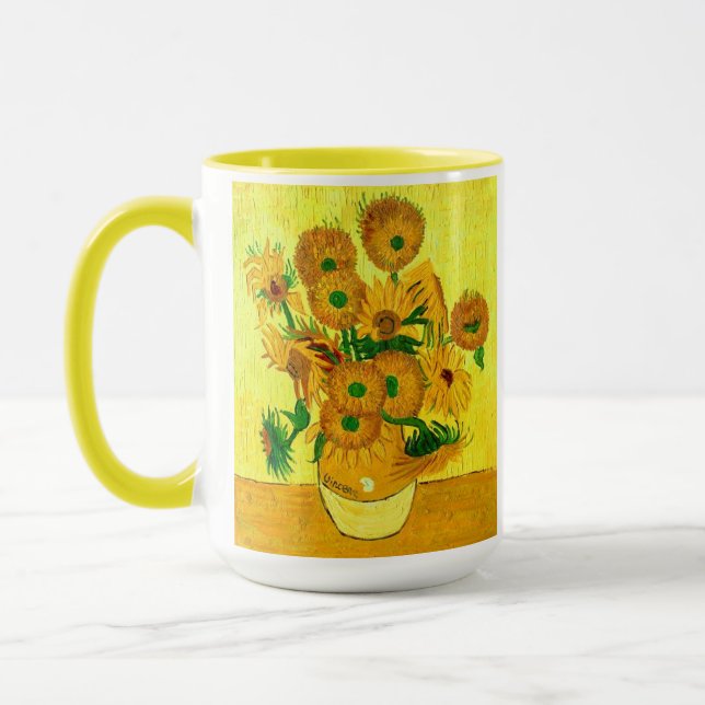Van Gogh Sunflowers Tasse (Links)