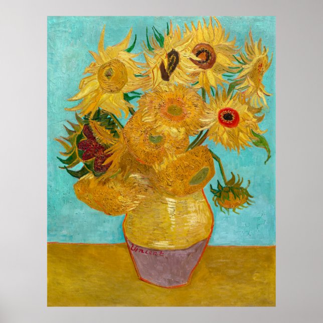 Van Gogh Sunflowers | Van Gogh Wall Art | Poster (Devant)