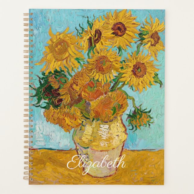 Van Gogh Sunflowers Yellow Flowers  Floral  Planer (Vorderseite)
