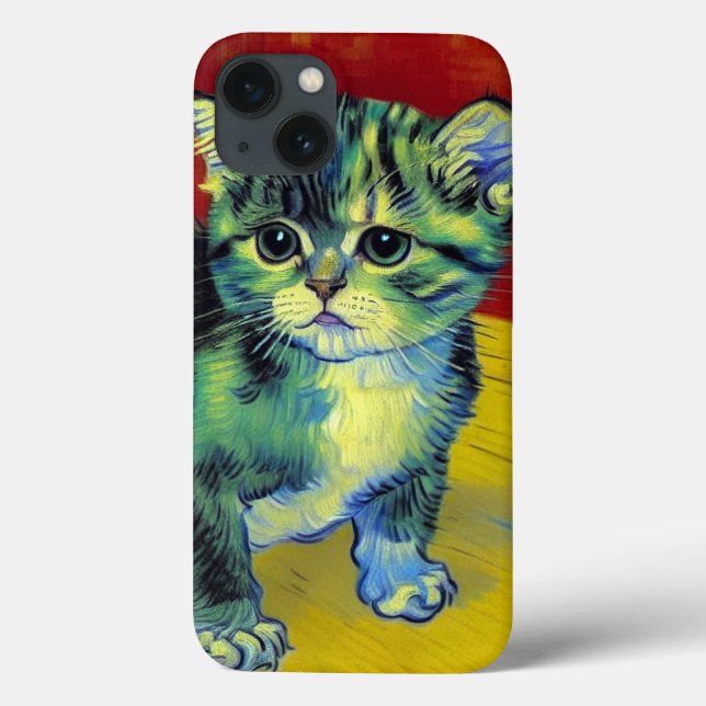 Van Gogh Tabby Cat Case-Mate iPhone Hülle (Rückseite)