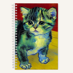 Van Gogh Tabby Cat Notizbuch