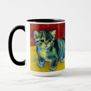Van Gogh Tabby Cat Tasse