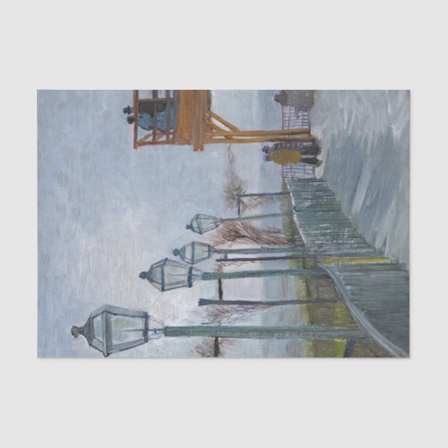 Van Gogh Terrace Observation Deck Malerei Seidenpapier (Vorderseite)