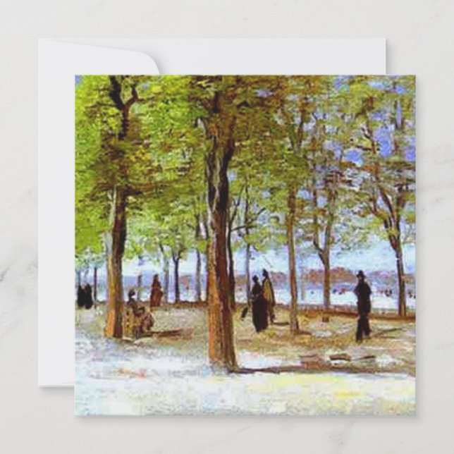 Van Gogh: Terrasse im Garten von Luxemburg Karte (Vorderseite)